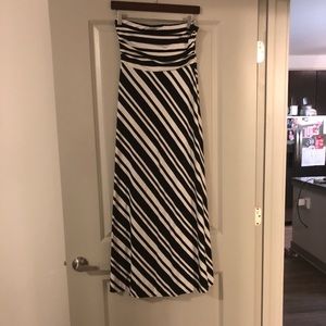 Banana Republic striped maxi dress